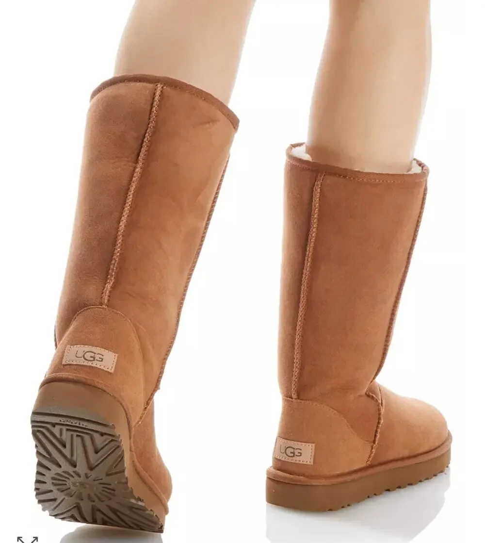 UGG Classic II Tall Chestnut Shearling Slip On Boots US 6 UK 4.5 EU 37 NEW